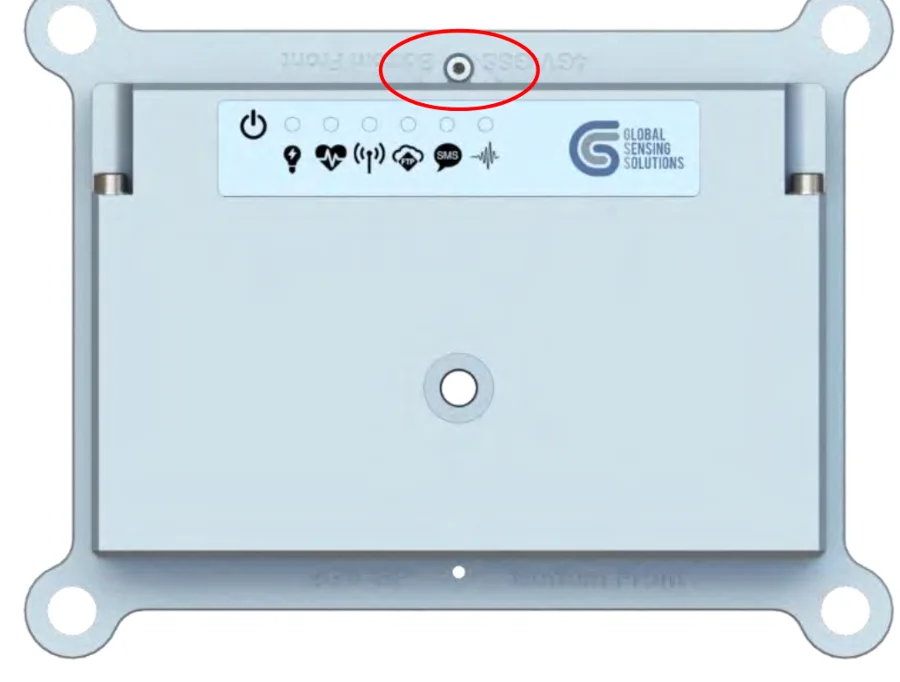 5GV ล็อกอยู่บน Mounting Plate มีวงสีแดงที่ Flange Lock ด้านบน