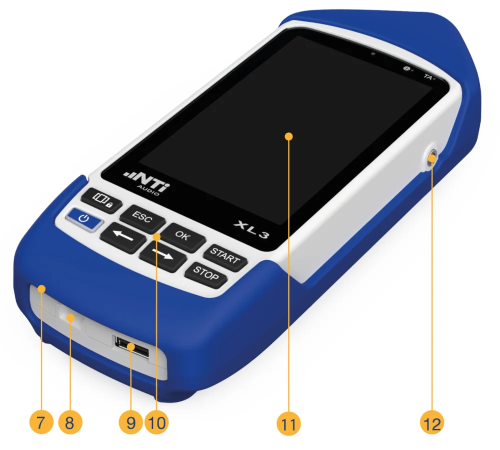 ภาพ XL3 ด้านหน้าพร้อมหมายเลข 7 ถึง 12